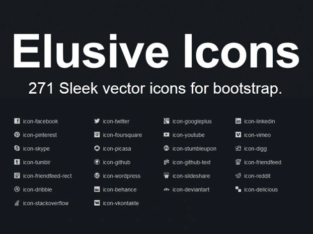 630x472 Trident Design Elusive Icons A Bootstrap Icon Font