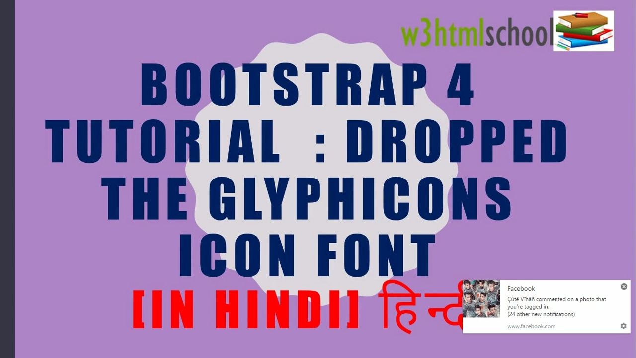 1280x720 Bootstrap Tutorial In Hindi Dropped The Glyphicons Icon Font