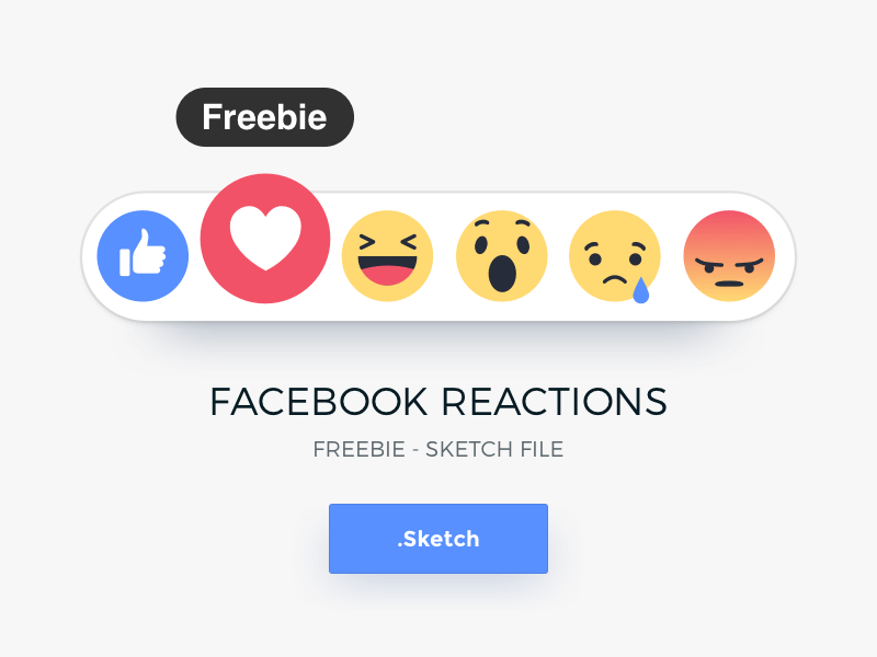 800x600 Facebook Reactions Icons Freebie