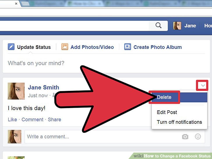728x546 How To Change A Facebook Status Steps