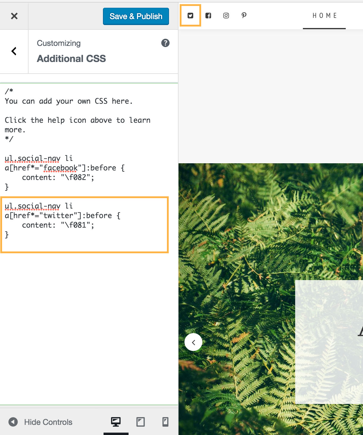 1220x1460 How To Change Social Icons That Come With The Theme Berry