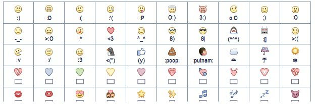 624x206 Small Emoticons For Facebook Images