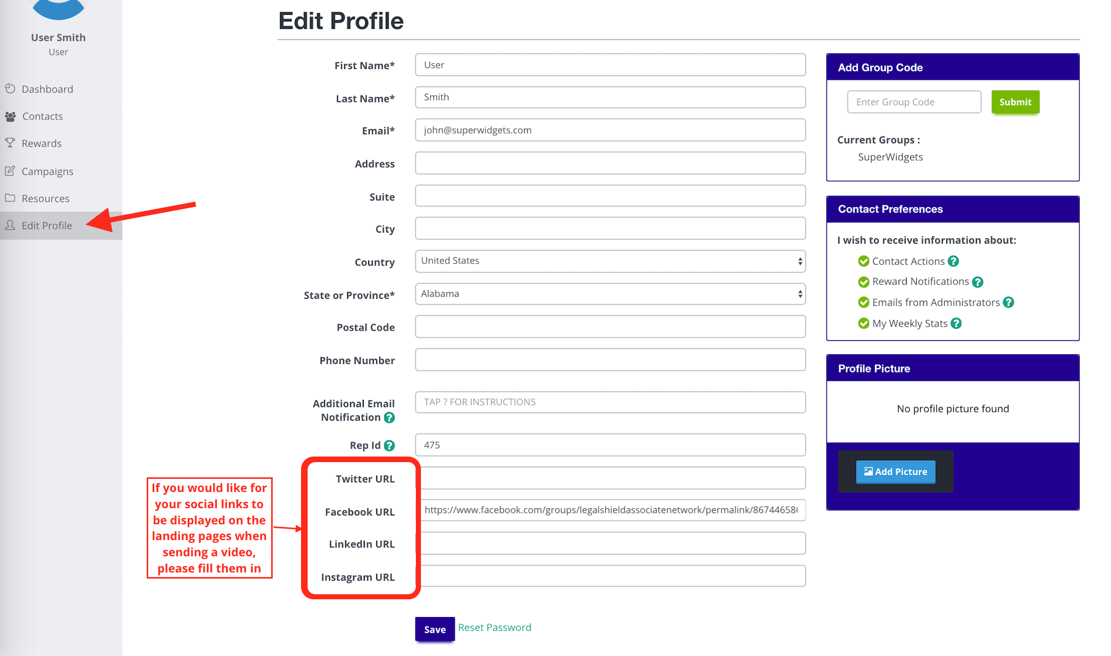 2196x1296 How Can I Share My Social Profiles With My Contacts Rapidfunnel