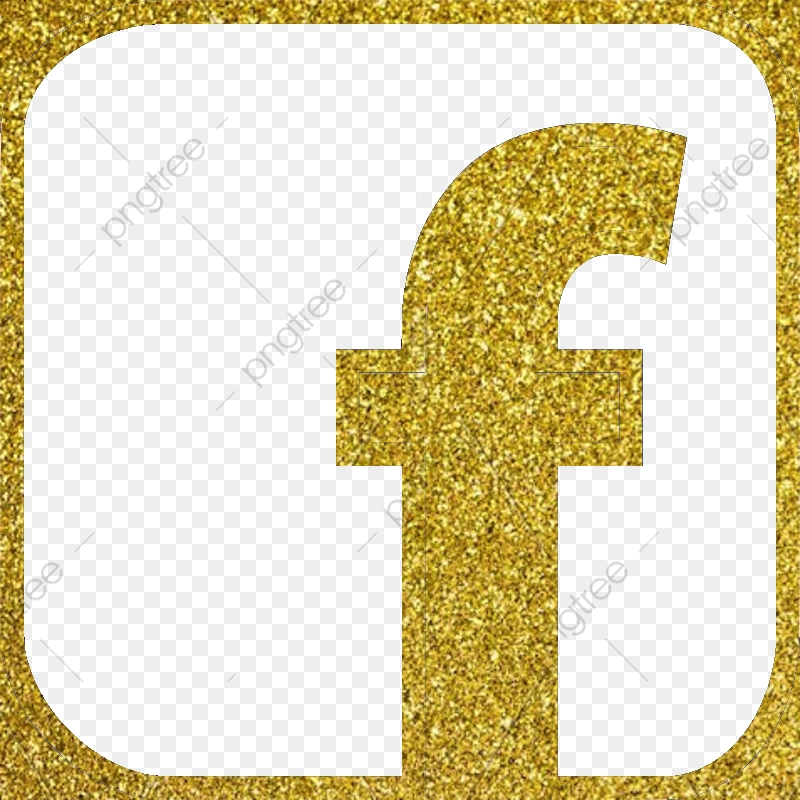 800x800 Facebook Icon Fb Icon, Facebook Icon, Gold Color Glitter, Gold