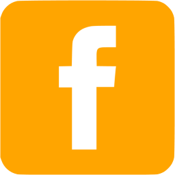256x256 Orange Facebook Icon