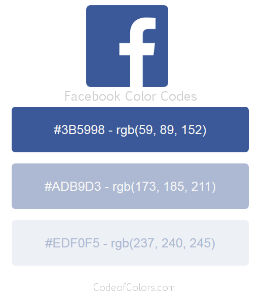 525x585 Colors Used In The Facebook Logo And Website! Social Media Site