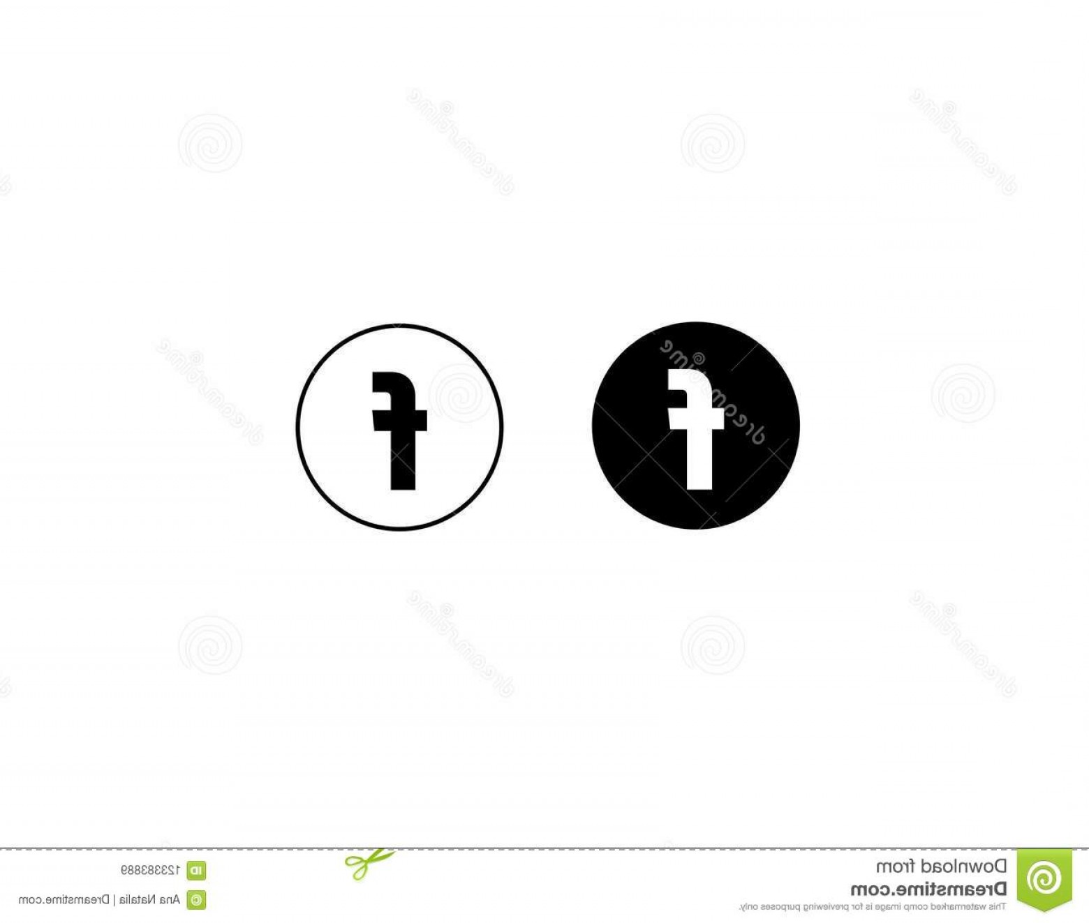 1560x1323 Facebook Letter F Icon Social Media White Background Vector