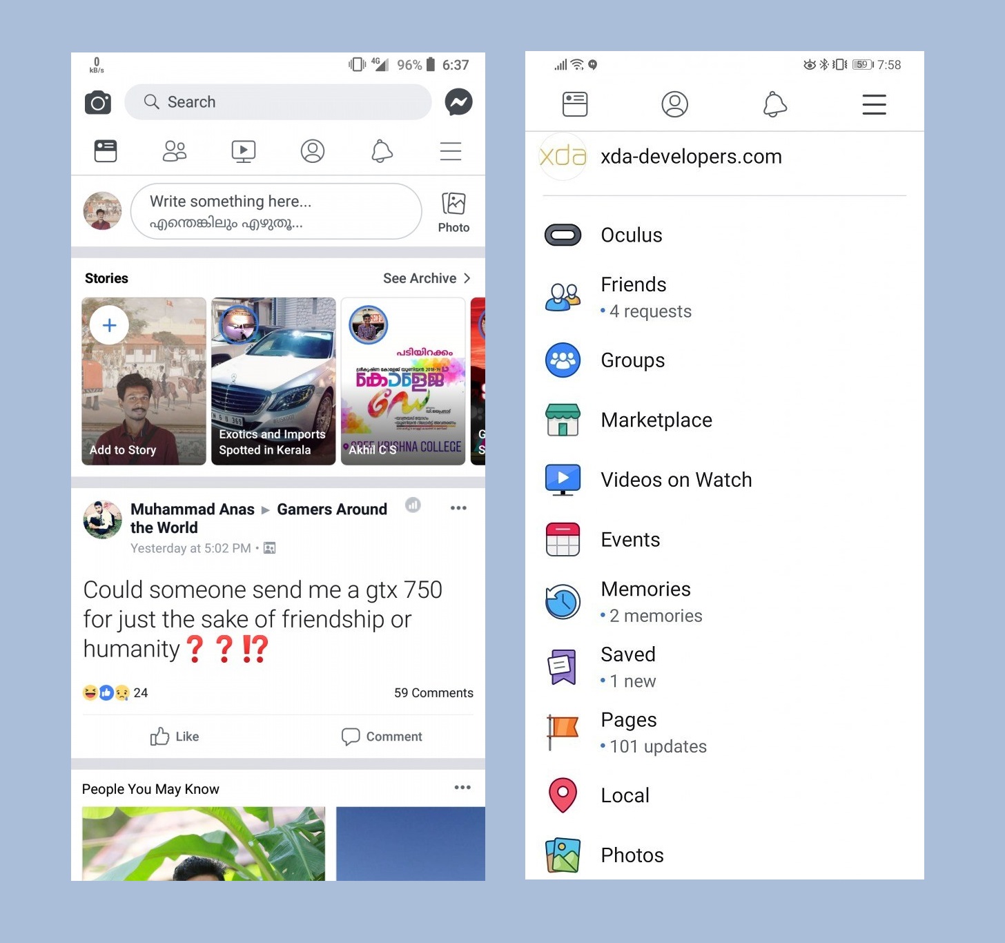 1456x1366 Facebook Might Be Rolling Out An All White Redesign For Android
