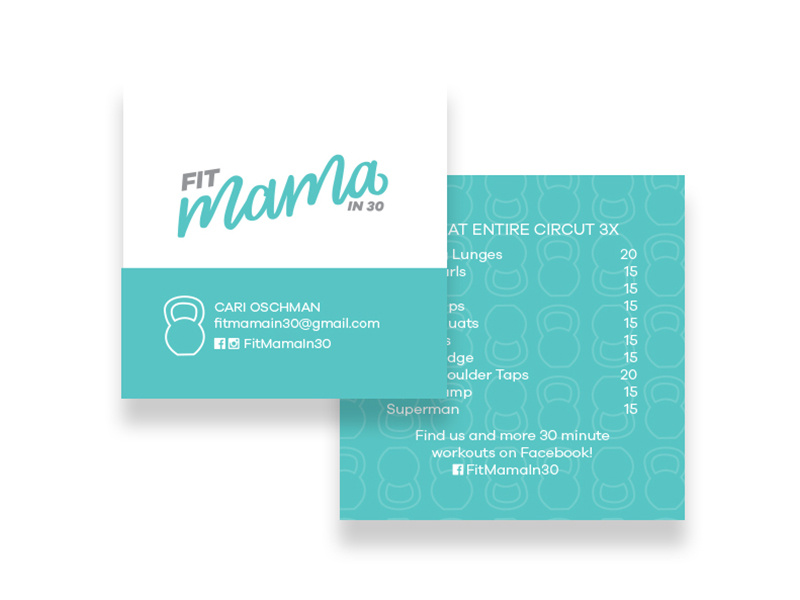 Fit Mama In Business Card, Version 800x600 Fit Mama In Business Card, Version