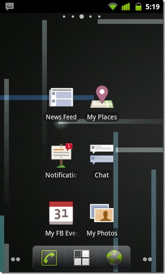 324x537 Access Facebook Features Through Home Screen Shortcuts On Your Android