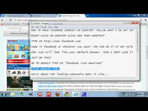 480x360 How To Make A Desktop Icon For Facebook