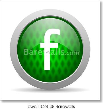 362x382 Facebook Icon, Art Print Barewalls Posters Prints