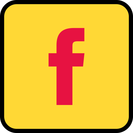 512x512 Social Media Facebook Gold Icon