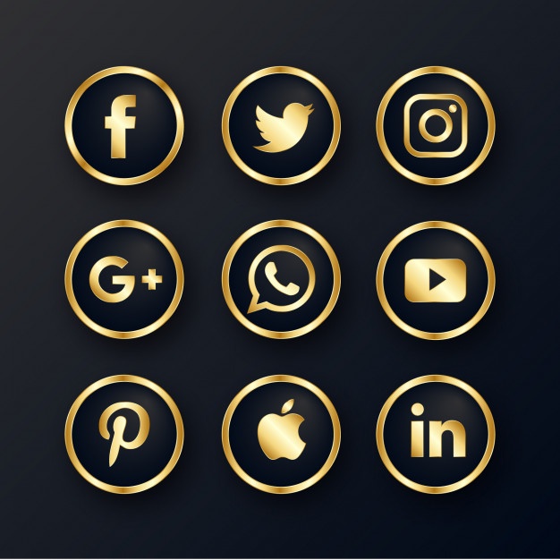 Facebook Icon Gold at Vectorified.com | Collection of Facebook Icon ...