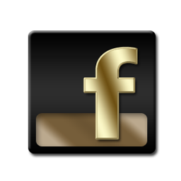 256x256 Facebook Gold Icon Download Black And Gold Icons Iconspedia