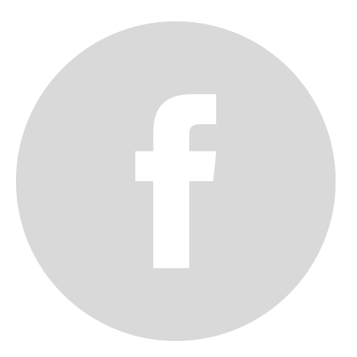 512x512 Circle, Facebook, Gray Icon