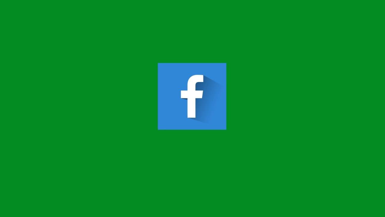 1280x720 Facebook Icon Green Screen