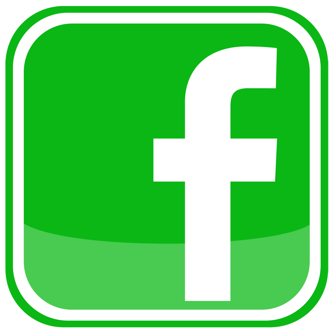 1100x1103 Facebook Icon Logo Png Green