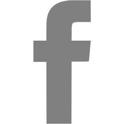 256x256 Gray Facebook Icon