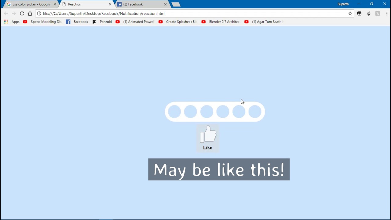 Facebook Reactions In Html And Css Tutorial Featuring Animate 1280x720 Facebook Reactions In Html And Css Tutorial Featuring Animate