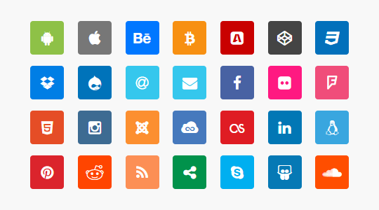 Bootstrap Social Icons Pure Css Icons And Buttons Azmind 540x300 Bootstrap Social Icons Pure Css Icons And Buttons Azmind