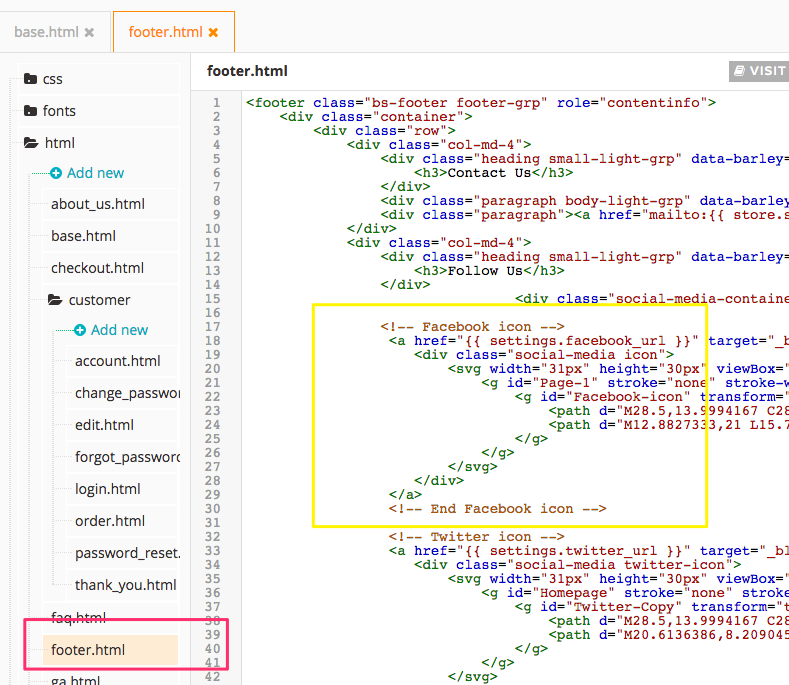 Facebook Icon Html Code at Vectorified.com | Collection of Facebook ...