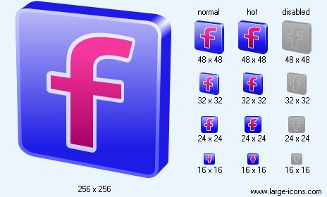 464x280 Facebook Icon Large Delicious Icons