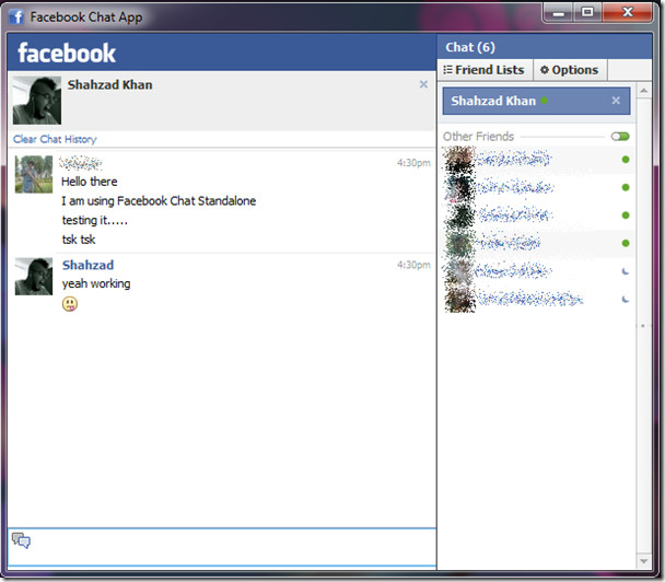 608x532 Facebook Chat Desktop Client