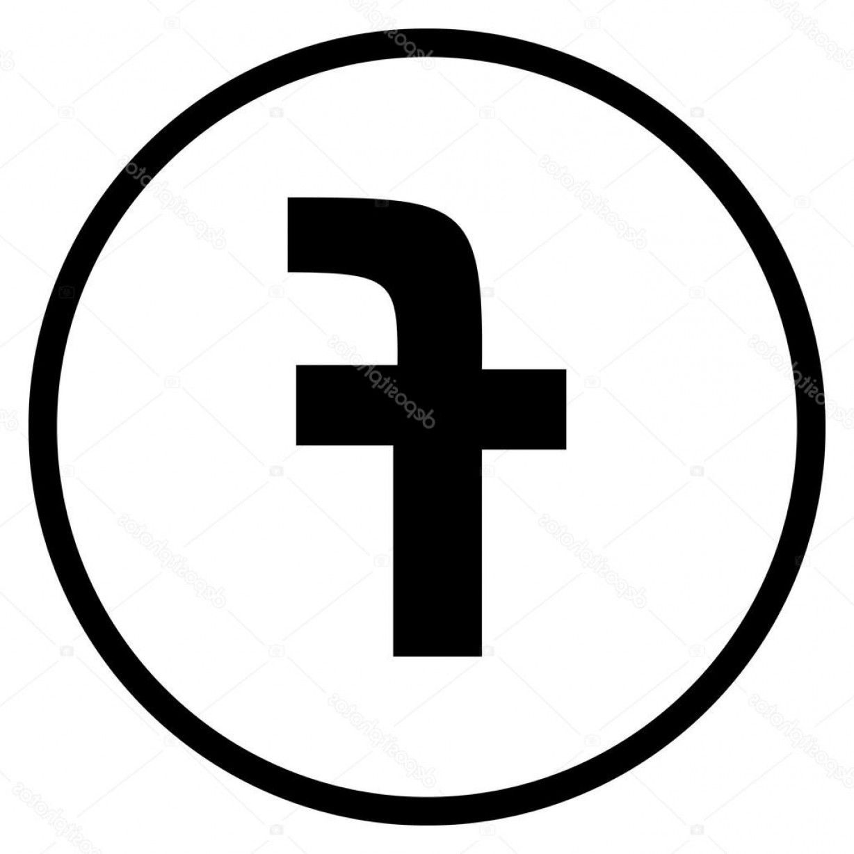 1228x1228 Black Facebook Icon Vector Cqrecords