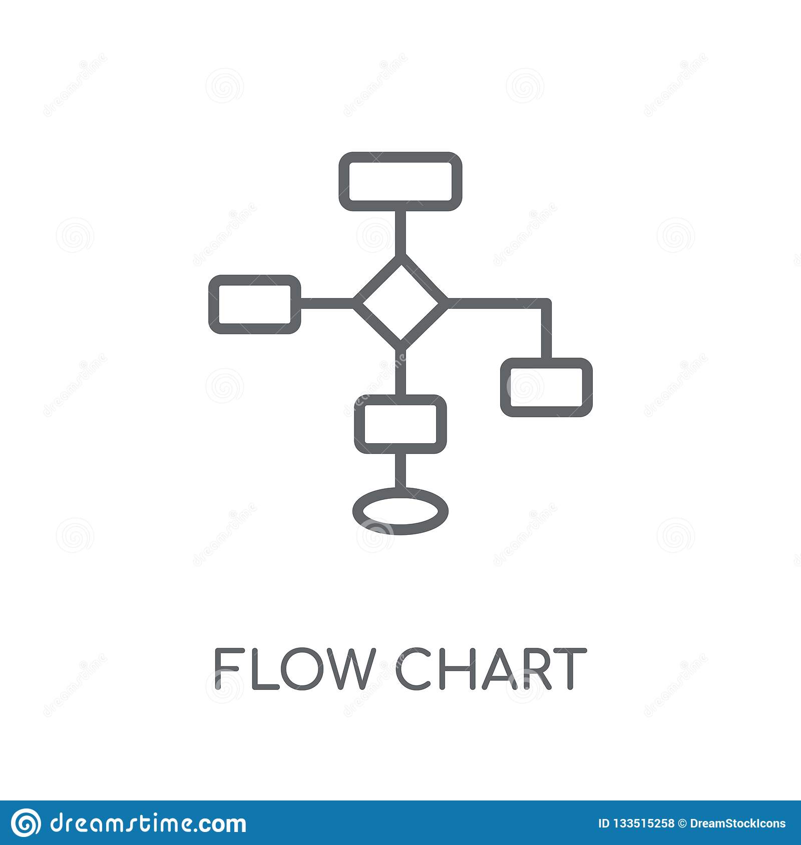 1600x1689 Flowcharts Flow Chart Logo Linear Icon Modern Outline Concept O
