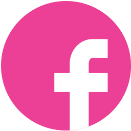 256x256 Facebook, Media, Pink, Round, Social Icon