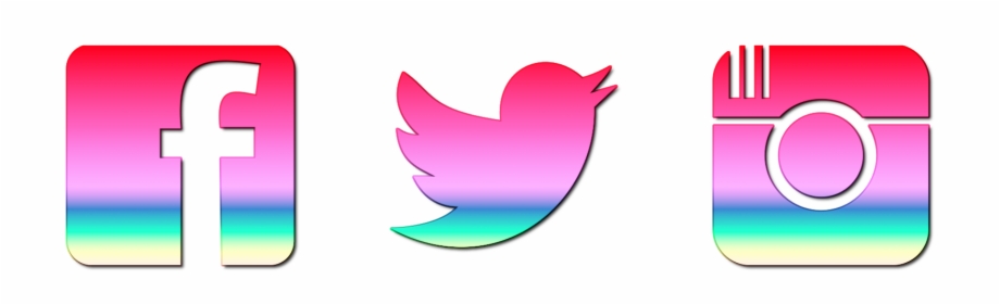 920x281 Pink And Black Facebook Icon Download