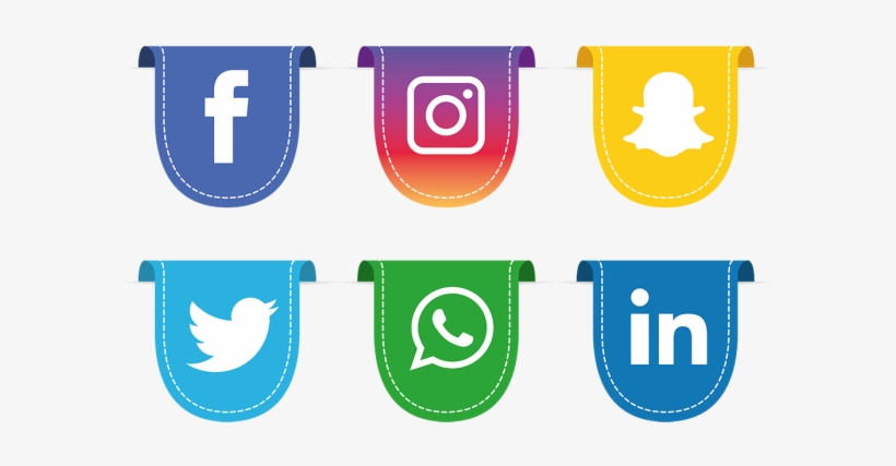 820x427 Social Media Icons Set, Social, Media, Icon Png