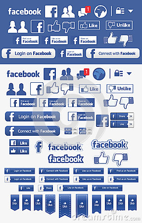 287x450 Facebook Icon Set