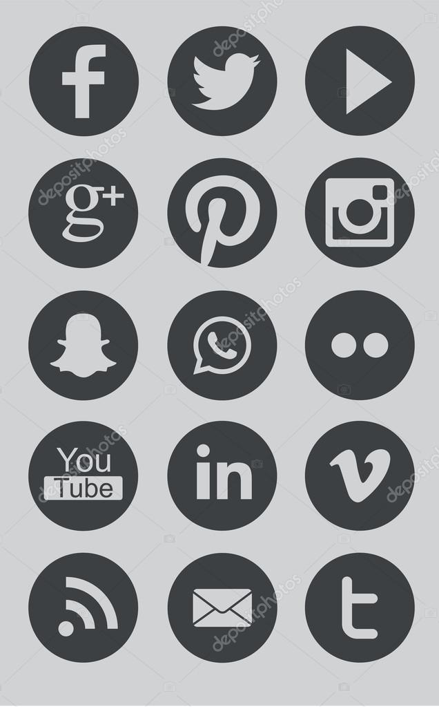 636x1023 Round Facebook Icon Vector