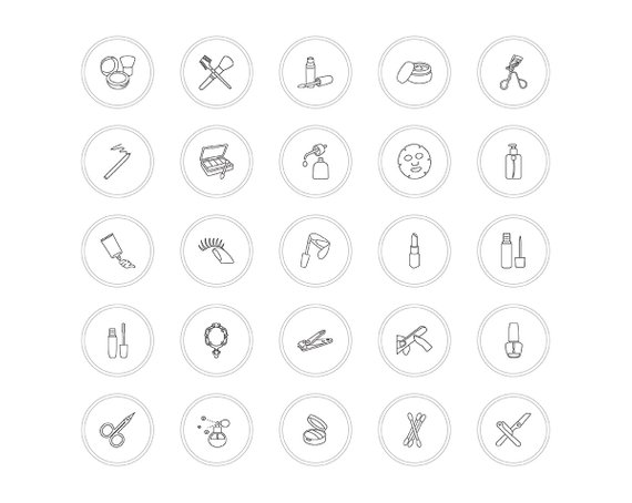 570x454 Set Of Instagram Story Highlight Covers Beauty Instagram Story