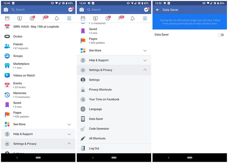 How To Limit Data Usage On The Facebook App Androidpit 782x560 How To Limit Data Usage On The Facebook App Androidpit