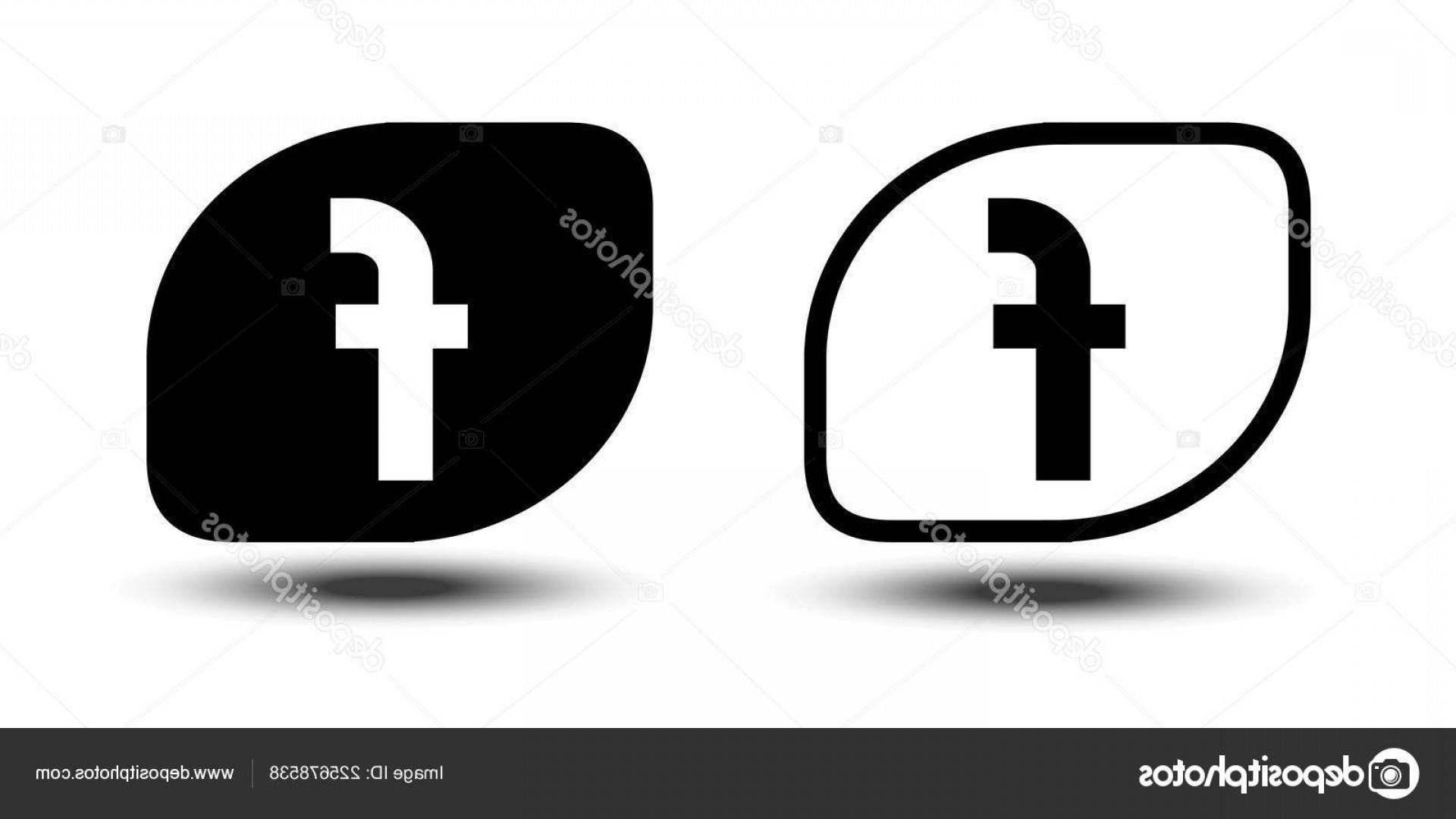 1920x1080 Stock Illustration Vector Black Facebook Icon White Cqrecords