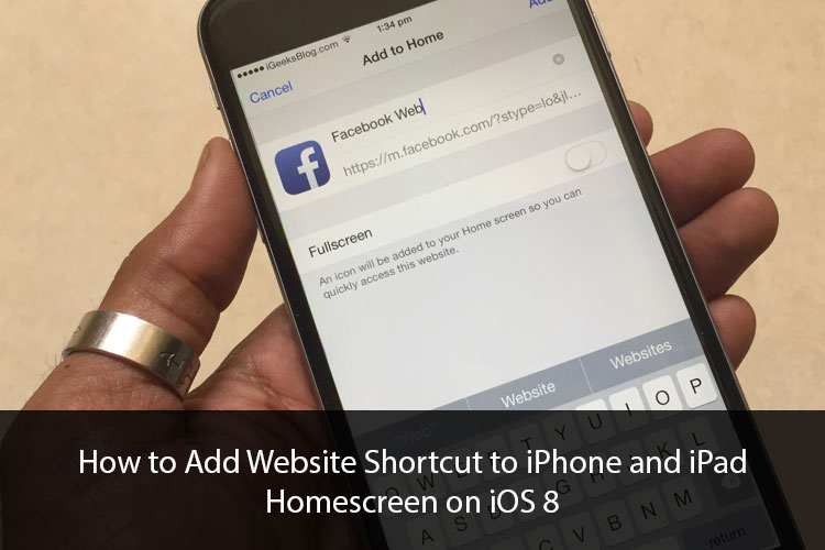 750x500 How To Add Website Shortcut To Iphone Homescreen On Ios