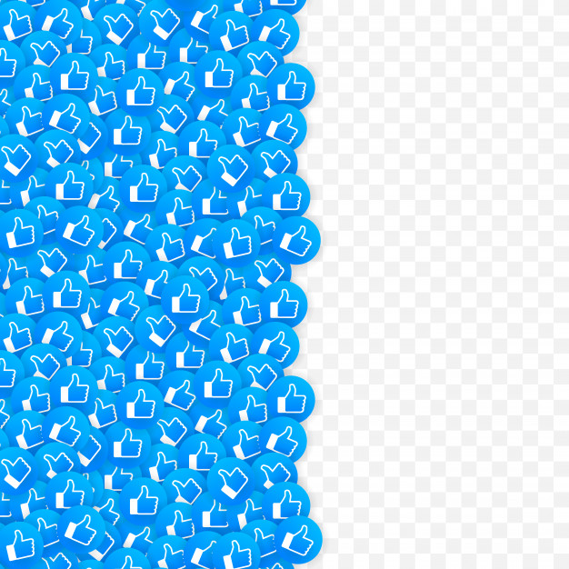 626x626 Facebook Like Icon Composition Background Social Media Like Thumb