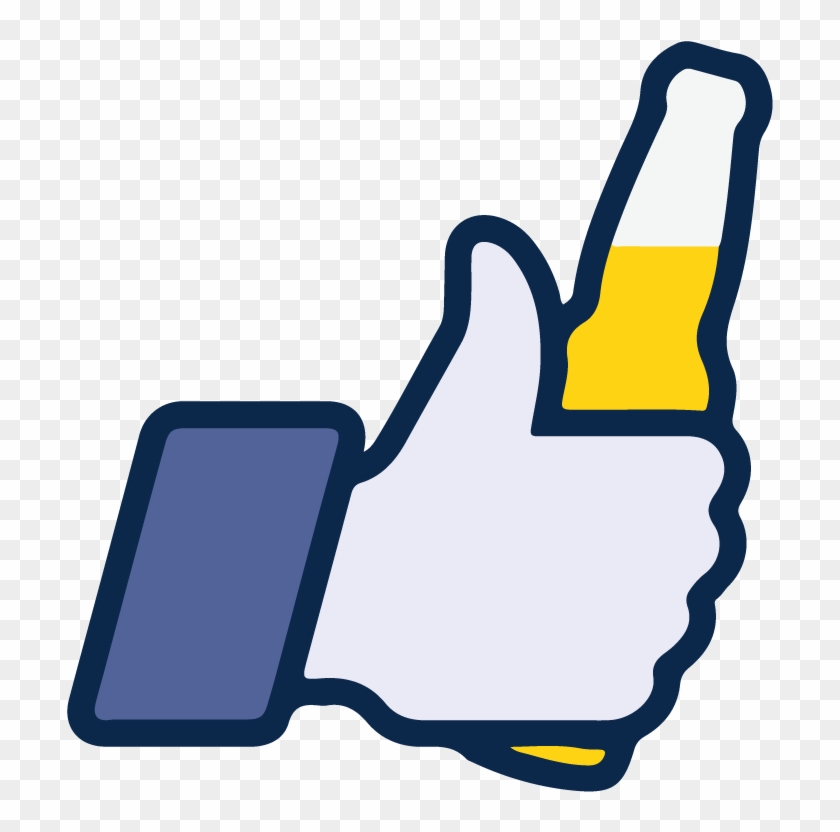 840x832 Facebook Like Beer Icon Vector Logo Thumbs Up Free
