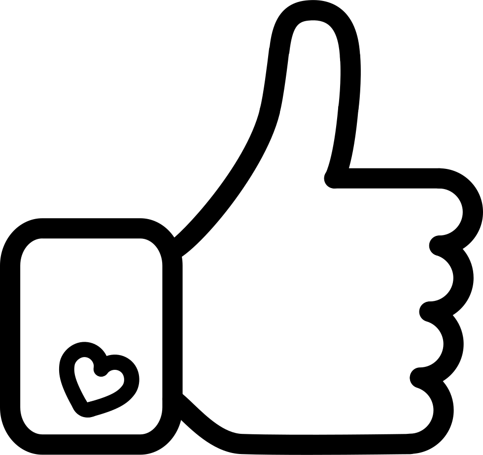 980x924 Facebook Like Hand Symbol Outline Png Icon Free Download
