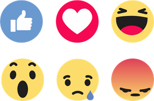 300x198 Facebook Like Reactions Logo Vector