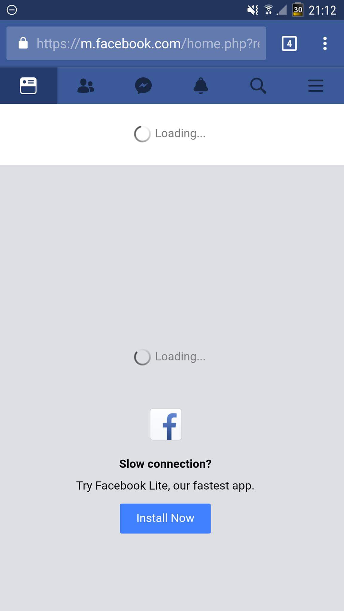 Facebook Tricks You Into Downloading Lite With This Fake Loading 1152x2048 Facebook Tricks You Into Downloading Lite With This Fake Loading