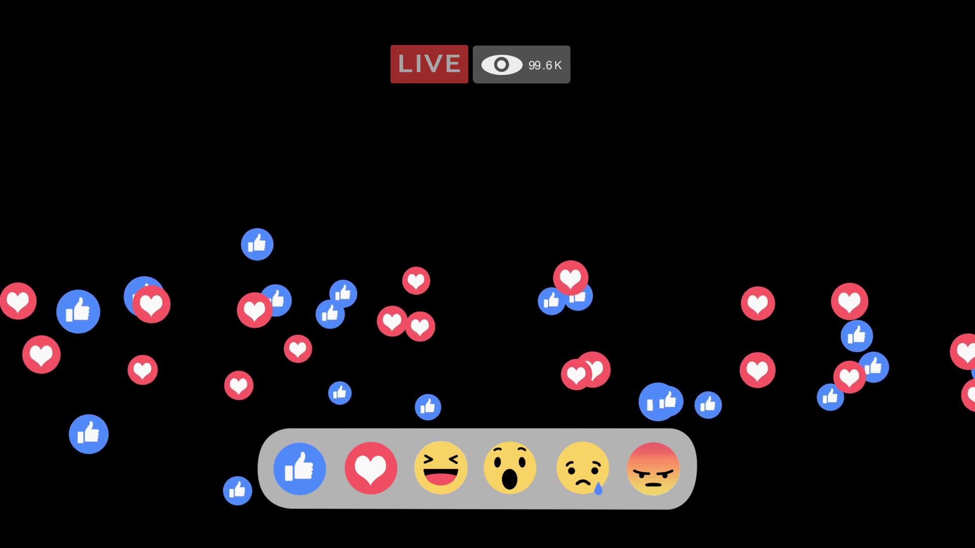 1920x1080 Facebook Live Screen Interface