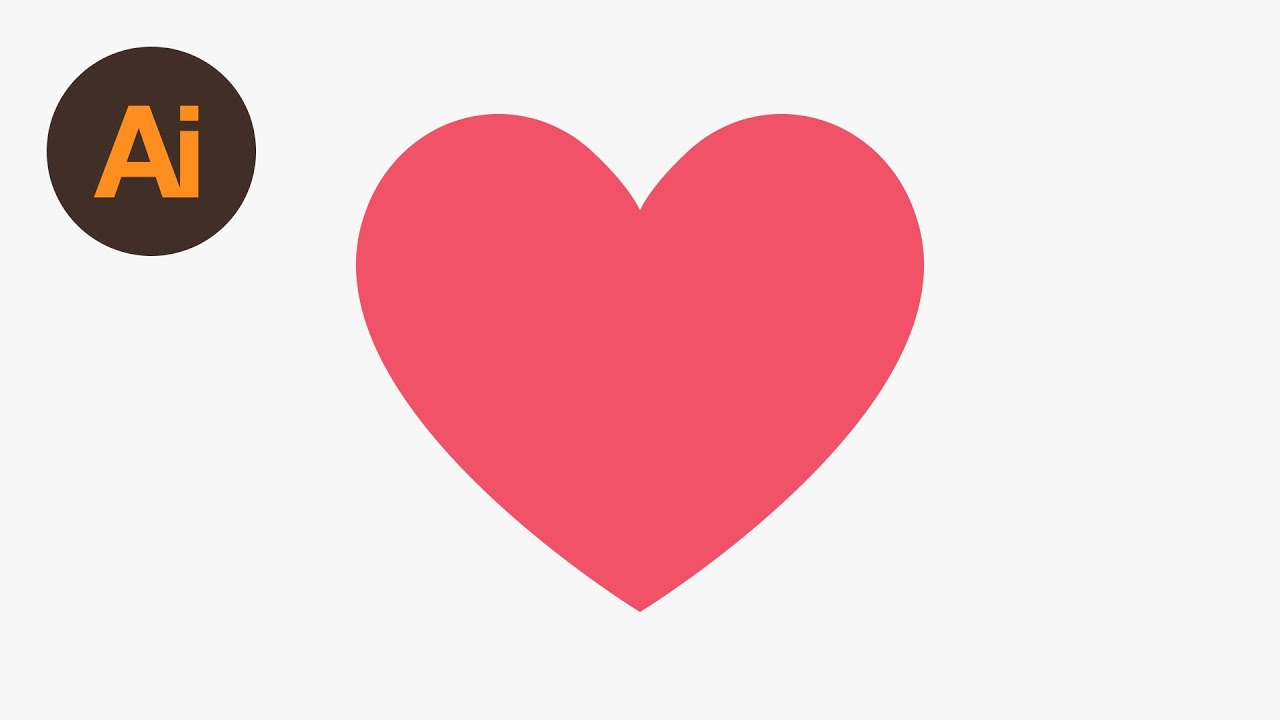 1280x720 Learn How To Draw The Facebook Heart Emoji In Adobe Illustrator