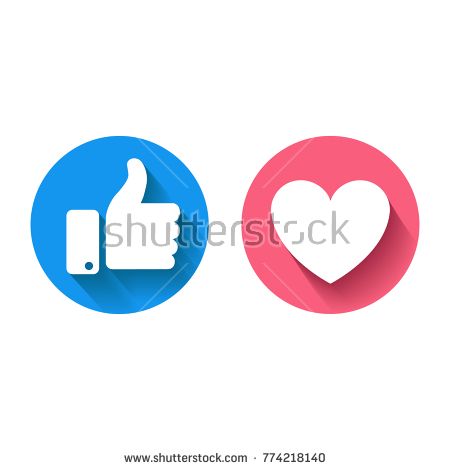 450x470 Thumbs Up And Heart Icon On A White Background Facebook, Facebook