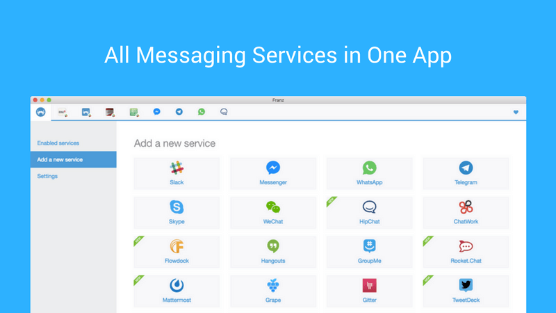 800x450 Franz Combines All Your Messaging Apps In A Single Application