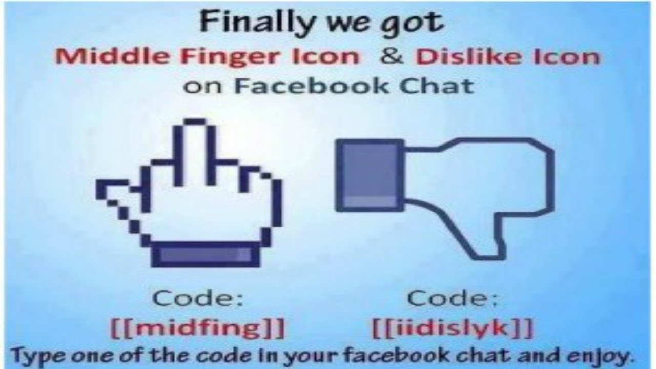 How To Add Middle Finger And Dislike Emoticon In Facebook Chat 1280x720 How To Add Middle Finger And Dislike Emoticon In Facebook Chat