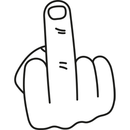 Middle Finger Emoticons For Facebook, Email Sms Id 256x256 Middle Finger Emoticons For Facebook, Email Sms Id